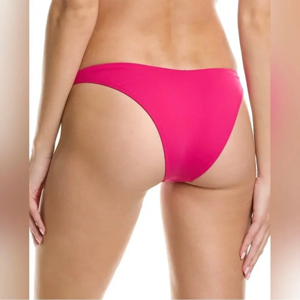 L*Space Ziggy Bikini Bottom in Bougainvillea Pink L NWT